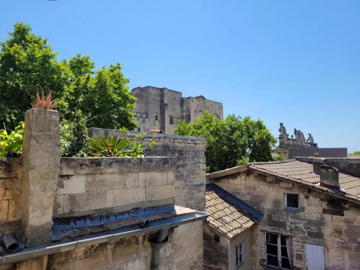 Apartament Un Nid Sur Les Toits Face Au Palais Des Papes Awinion Francja